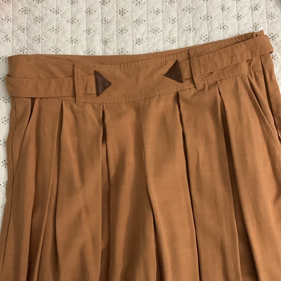 Anyhropologie Elevenses Camel Culottes Gaucho Crop Pants - Picture 4 of 4